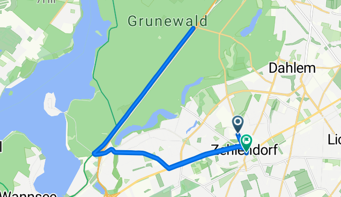 Onkel-Tom-Straße nach Teltower Damm