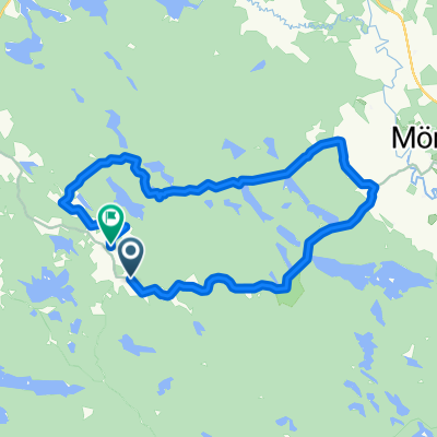 Bösebo, Virserum nach Lättebo, Virserum