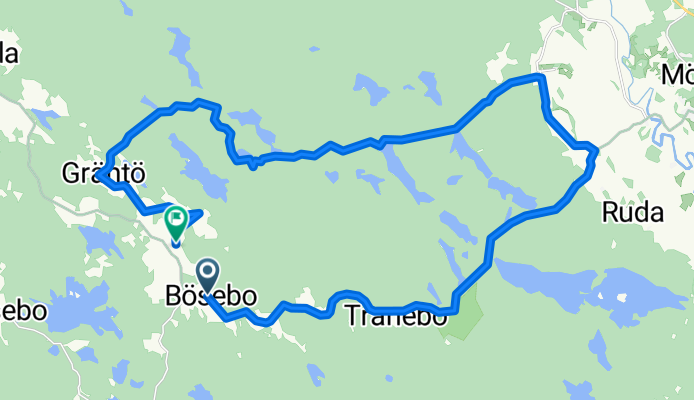 Bösebo, Virserum nach Lättebo, Virserum