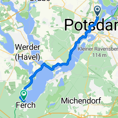 Route nach Schwielowsee