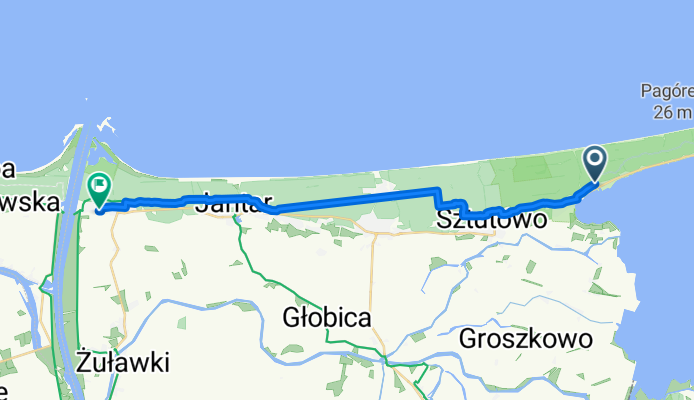 Rybacka, Kąty Rybackie do Gdańska, Mikoszewo