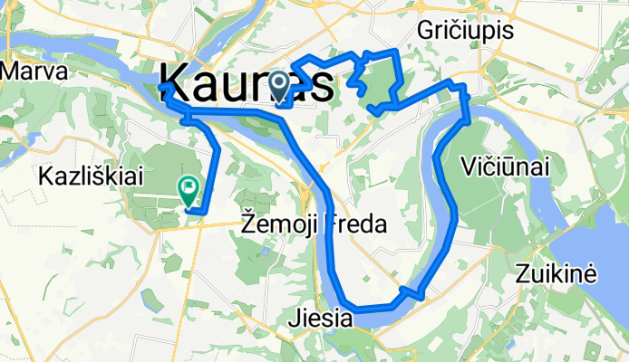Laisvės al., Kaunas to Kaunas