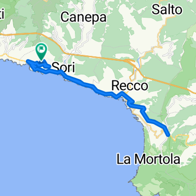Via San Bernardo, Pieve Ligure nach Via San Bernardo, Pieve Ligure
