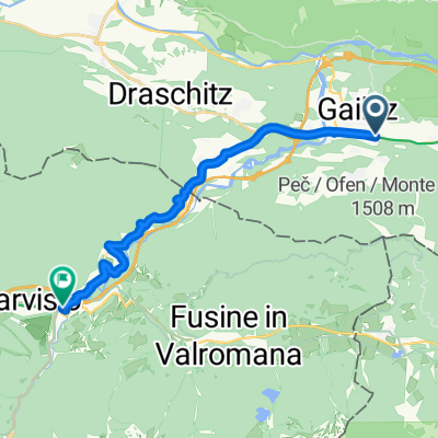 46.549, 13.712 nach 46.504, 13.589
