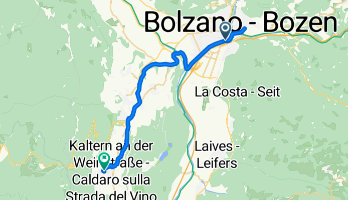 Bozen - Kaltern an der Weinstrasse