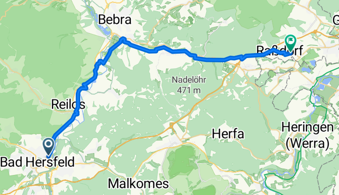 Birkenweg nach Heinrich-Börner-Straße