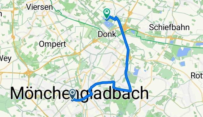 Knopsstraße nach Bettrather Dyck