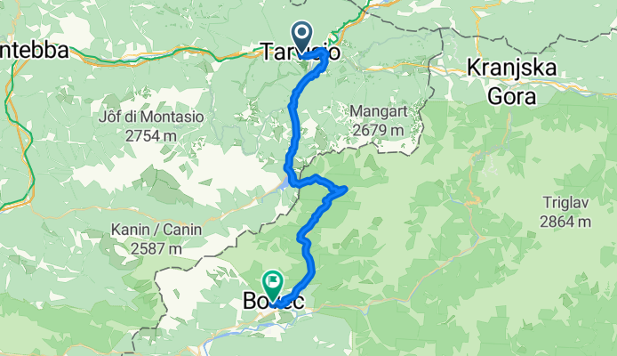 Von Tarvis bis Bovec