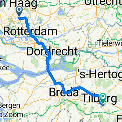 From Delft to Hilvarenbeek via Breda station