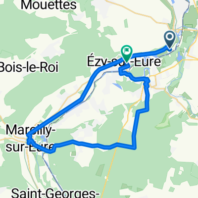 Route Sans Nom naar Rue Maurice Elet Bis