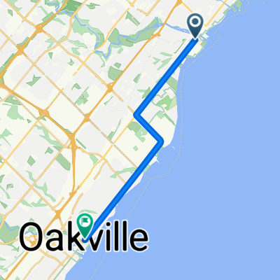 Lakeshore Road West to Lakeshore Road East