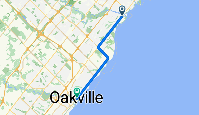 Lakeshore Road West to Lakeshore Road East