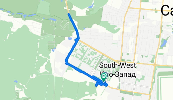 Komarova Street, 13 к1, Saransk to Ul'yanova Street, 75, Saransk