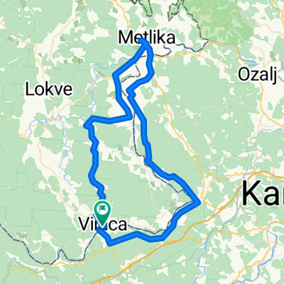 Vinica to Vinica  via Vukova Gorica - Metlika