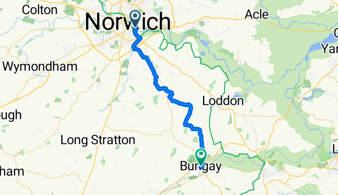 Albion Way, Norwich to Nethergate Street, Bungay