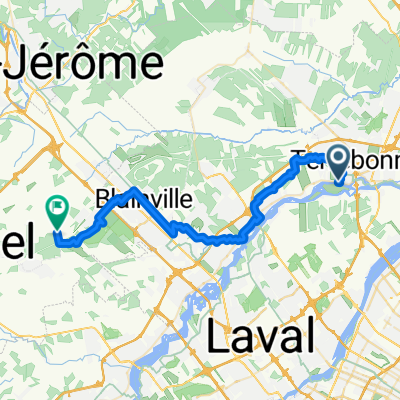 Côte de Terrebonne, Terrebonne à Piste Cyclable, Mirabel