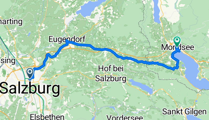 Salzburg nach Mondsees