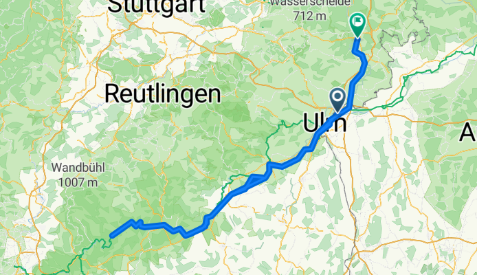von Donaueschingen nach Heidenheim über Ulm
