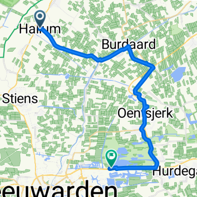 Hegebuorren, Hallum naar Bûtlân, Leeuwarden