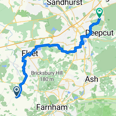 Croft Lane, Farnham to Maguire Drive, Camberley