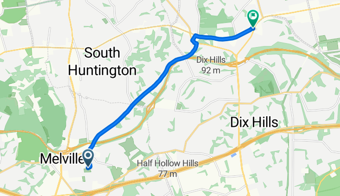 Barrett Cir, Melville to E Jericho Tpke, Huntington