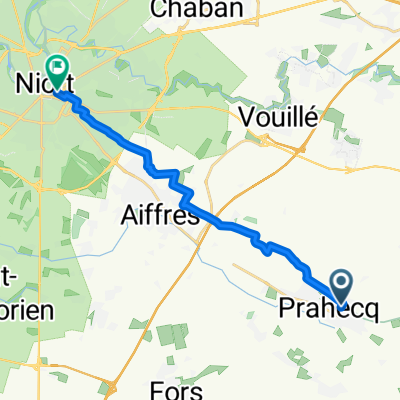 Rue de la Coudrie to Esplanade de la République