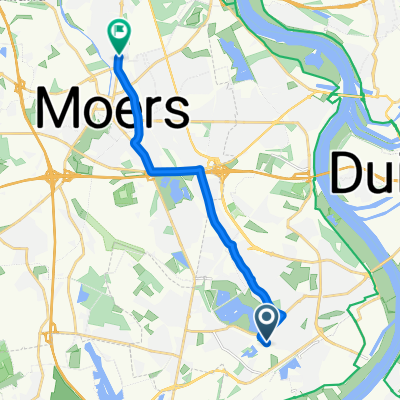 Borgschenweg, Duisburg nach Bergwerkstraße, Moers