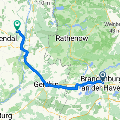 Mühlentorstraße, Brandenburg an der Havel to K 1039, Hassel