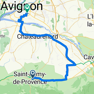 Rue Saint-Alban, Saint-Rémy-de-Provence nach Avenue Pierre Semard, Avignon