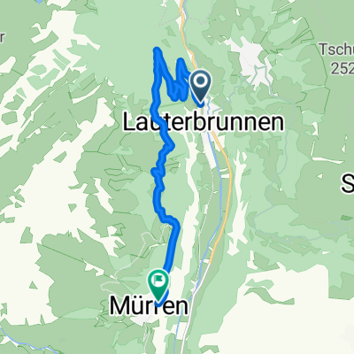 Route in Lauterbrunnen