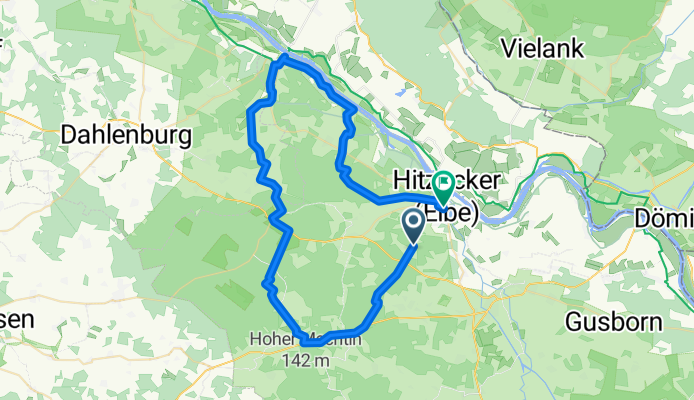 Sareseck - Braasche nach Neu Darchau - Hitzacker