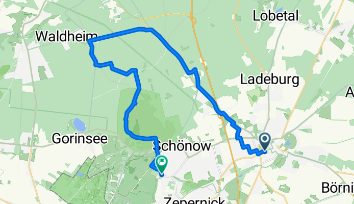 Route nach Panketal