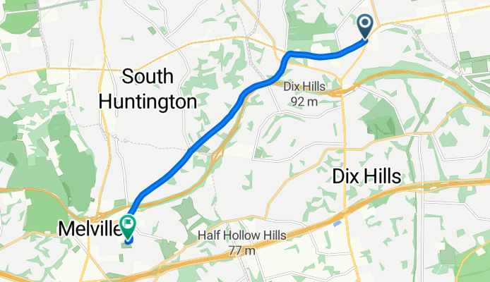E Jericho Tpke, Huntington to Barrett Cir, Melville