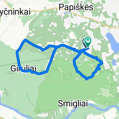 Kriaučiūnų g., Vilnius to Kriaučiūnų g., Vilnius