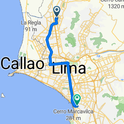 Route in Lima