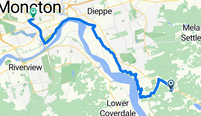 Raphael St, Dieppe to Norwood Ave, Moncton