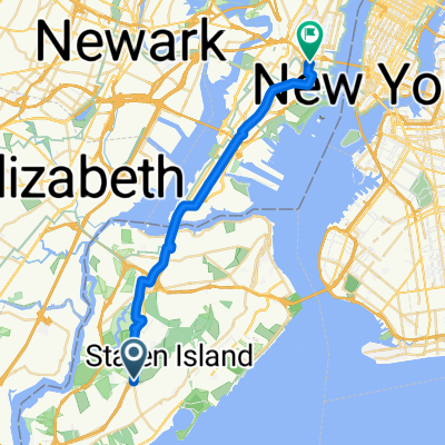 Richmond Ave, 纽约市 to W Hamilton Pl, 泽西城