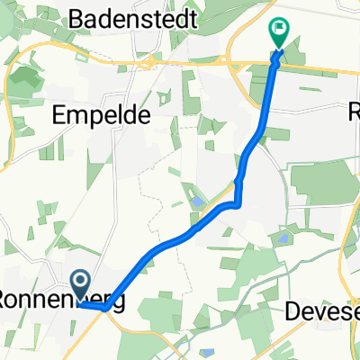 Mühlenrär, Ronnenberg nach Nenndorfer Chaussee, Hannover