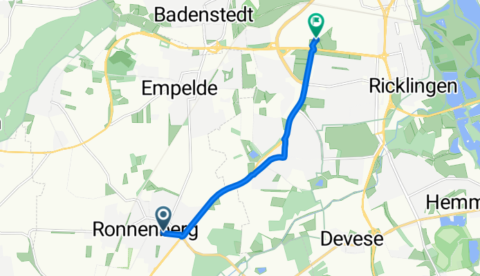 Mühlenrär, Ronnenberg nach Nenndorfer Chaussee, Hannover