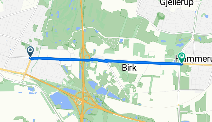 Silkeborgvej, Herning to Hammerum Hovedgade, Herning