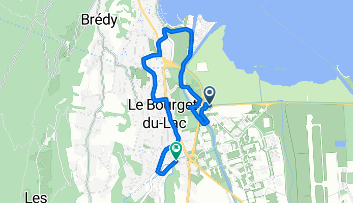 D 1201 A, Le Bourget-du-Lac à Montée de Pouli, Le Bourget-du-Lac
