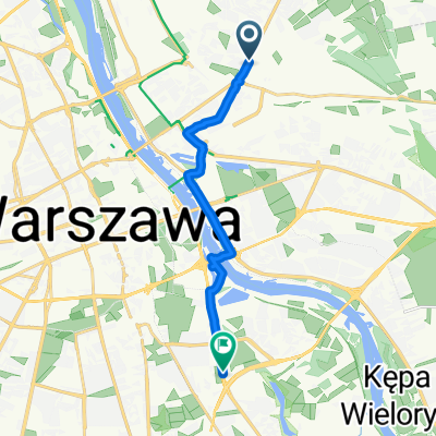 52.269, 21.061 do 52.199, 21.052