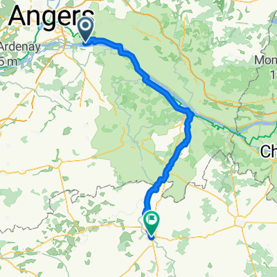 La Dagueniere to Thouars 52.5 miles