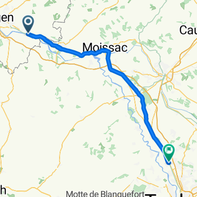 Saint Jean de Thourac to Saint Jury