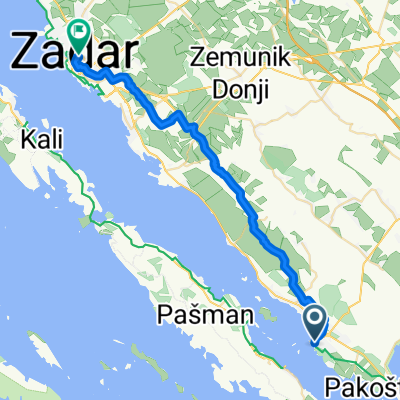 Trg kralja Tomislava nach Ulica bana Josipa Jelačića 28C