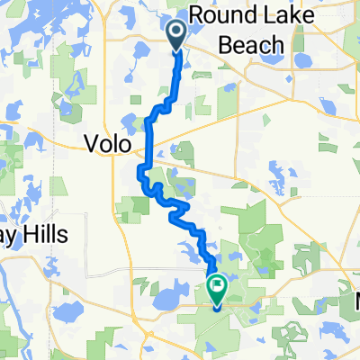 N Bluestem Rd, Round Lake to W Ivanhoe Rd, Wauconda