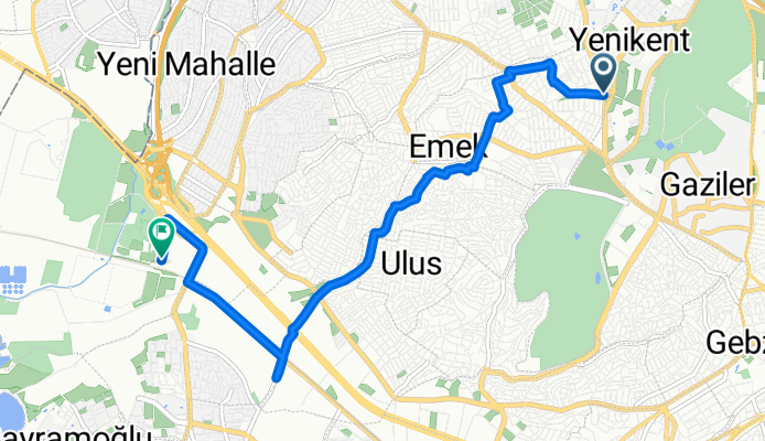 Route to Fatih Tren İstasyonu
