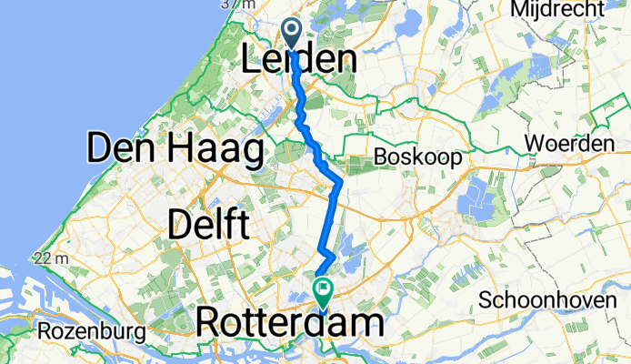 Wassenaarseweg, Leiden to Fazantenlaantje, Rotterdam