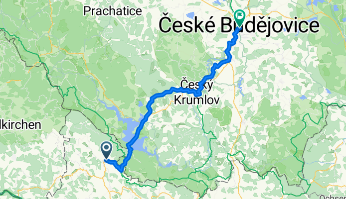 Aigen-Schlägl nach Budweis