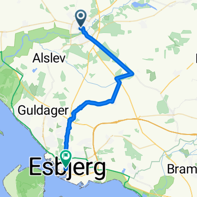 Varde-Esbjerg via Badesee